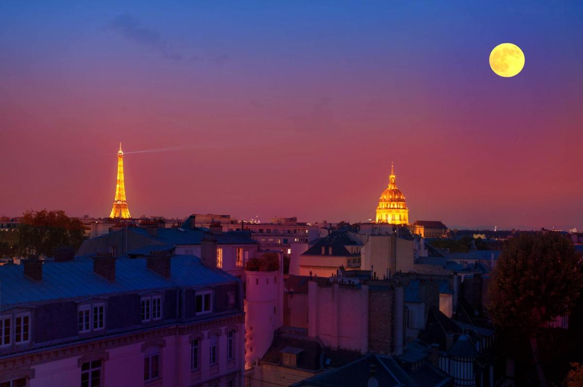 Eiffel Tower view terrace Saint Germain des Pres - main image